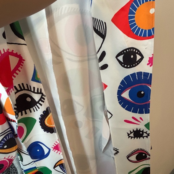 Colorful Eye Pattern Coat - Picture 3 of 4